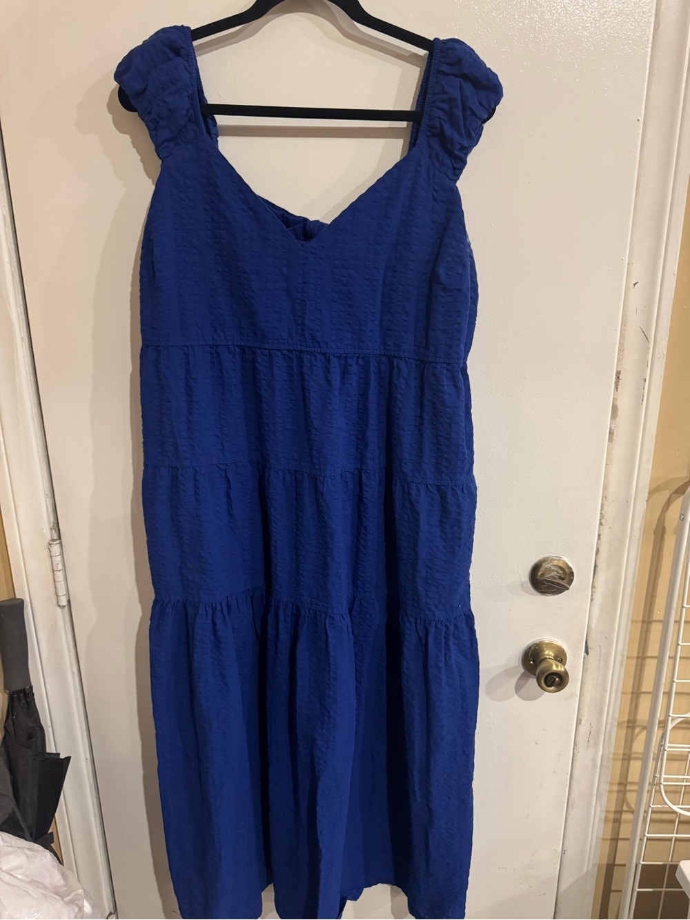 Old Navy Blue Elastic-Waist dress